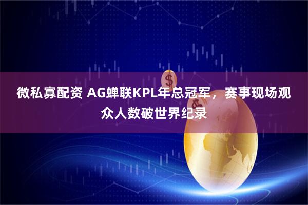 微私寡配资 AG蝉联KPL年总冠军，赛事现场观众人数破世界纪录